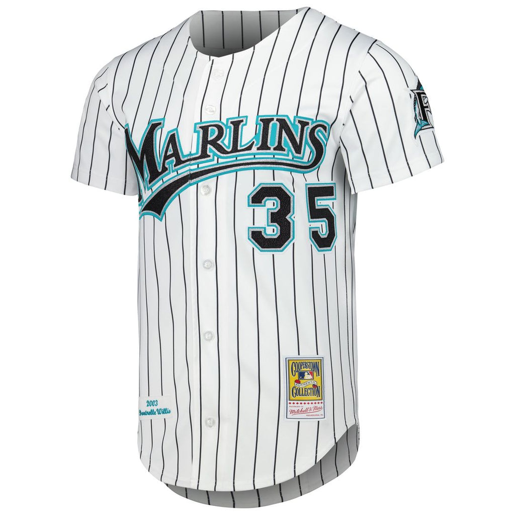 Men's Florida Marlins Dontrelle Willis White Jersey