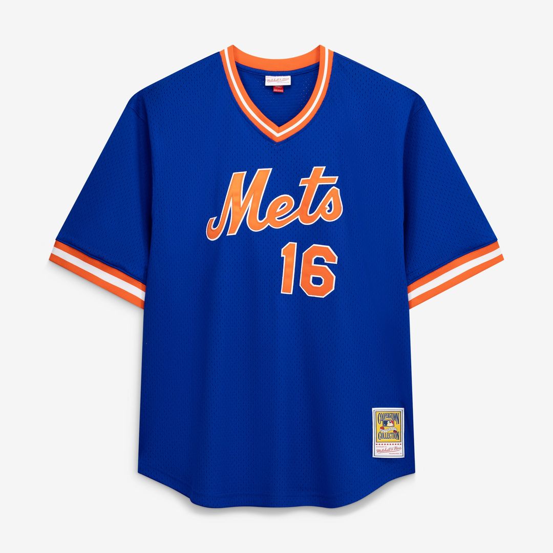 Men's New York Mets Dwight Gooden Profile Royal Big & Tall Mesh Batting Practice Jersey
