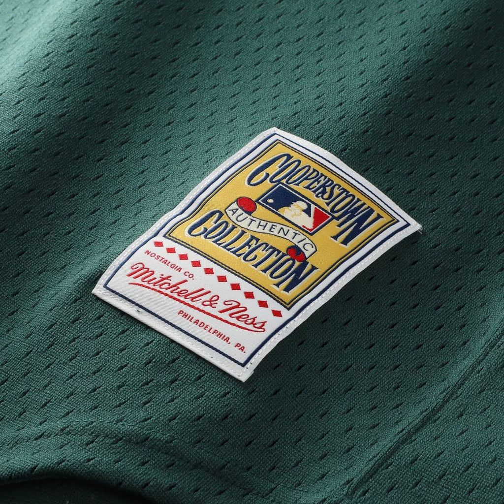 Men's Athletics Rickey Henderson Green Batting Practice Jersey
