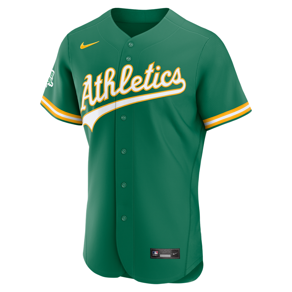 Men's Athletics Green Alternate Sponsor Patch Jersey