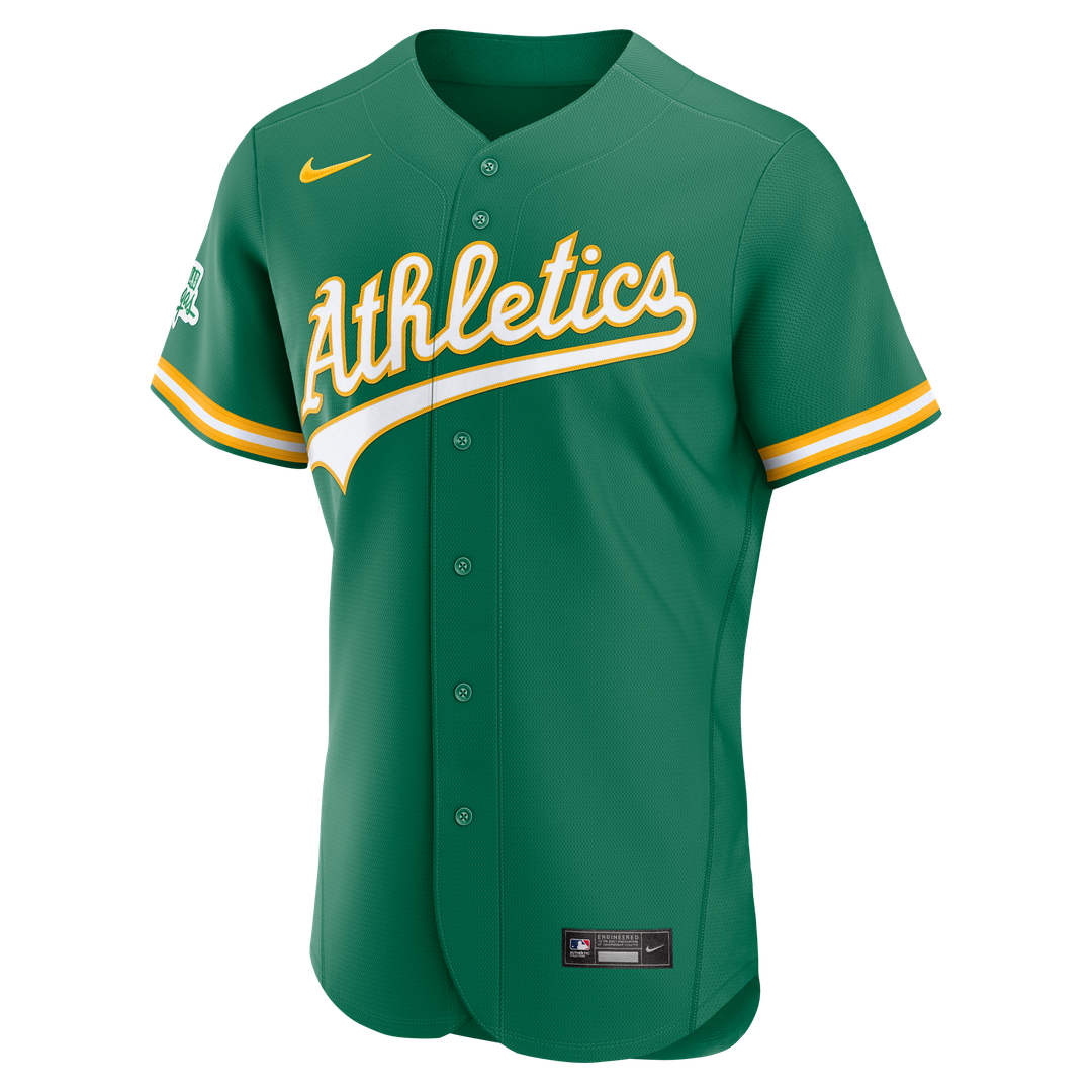 Men's Athletics Green Alternate Sponsor Patch Jersey