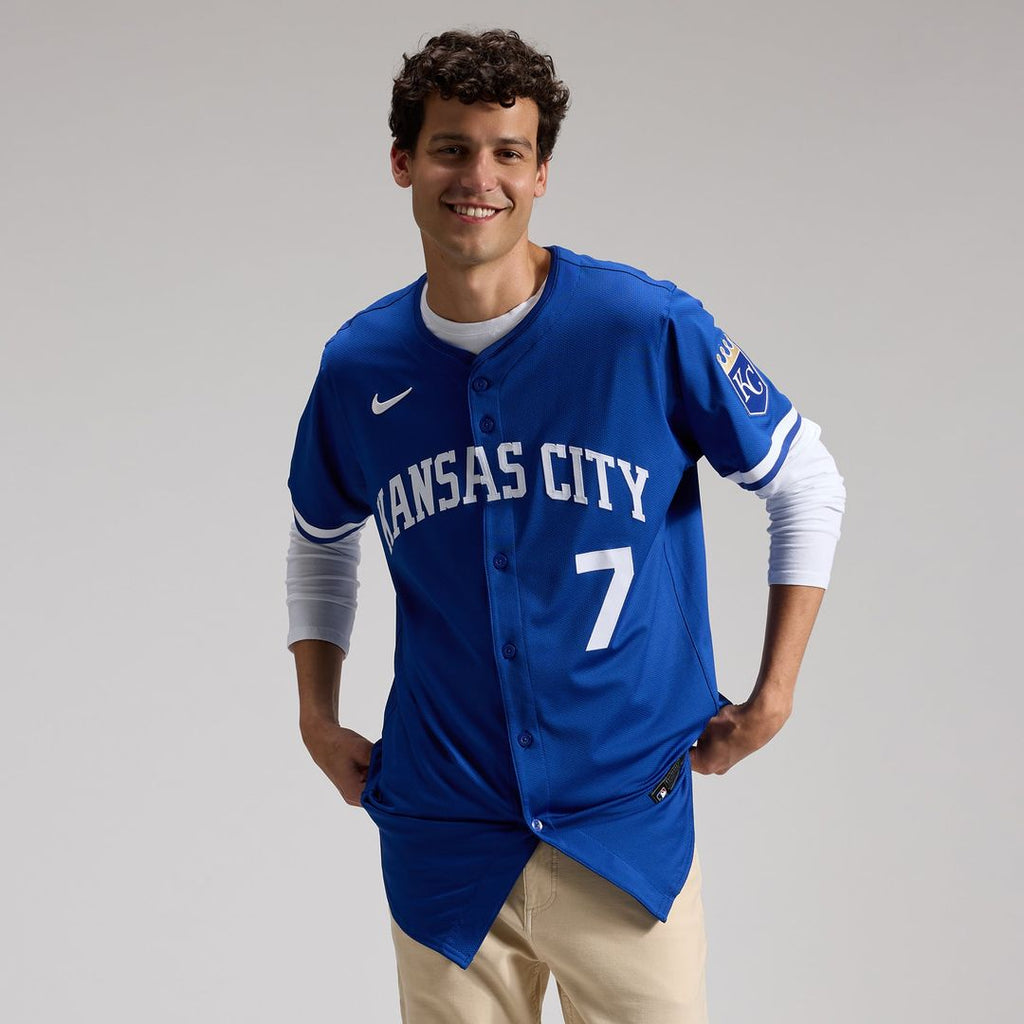 Men's Kansas City Royals Bobby Witt Jr. Royal Alternate 2 Elite Player Jersey