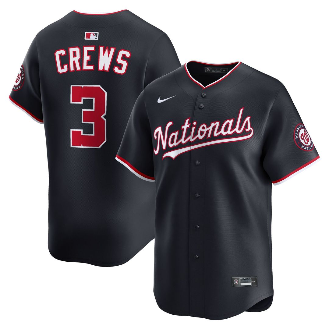 Men's Washington Nationals Dylan Crews White Home Player Jersey