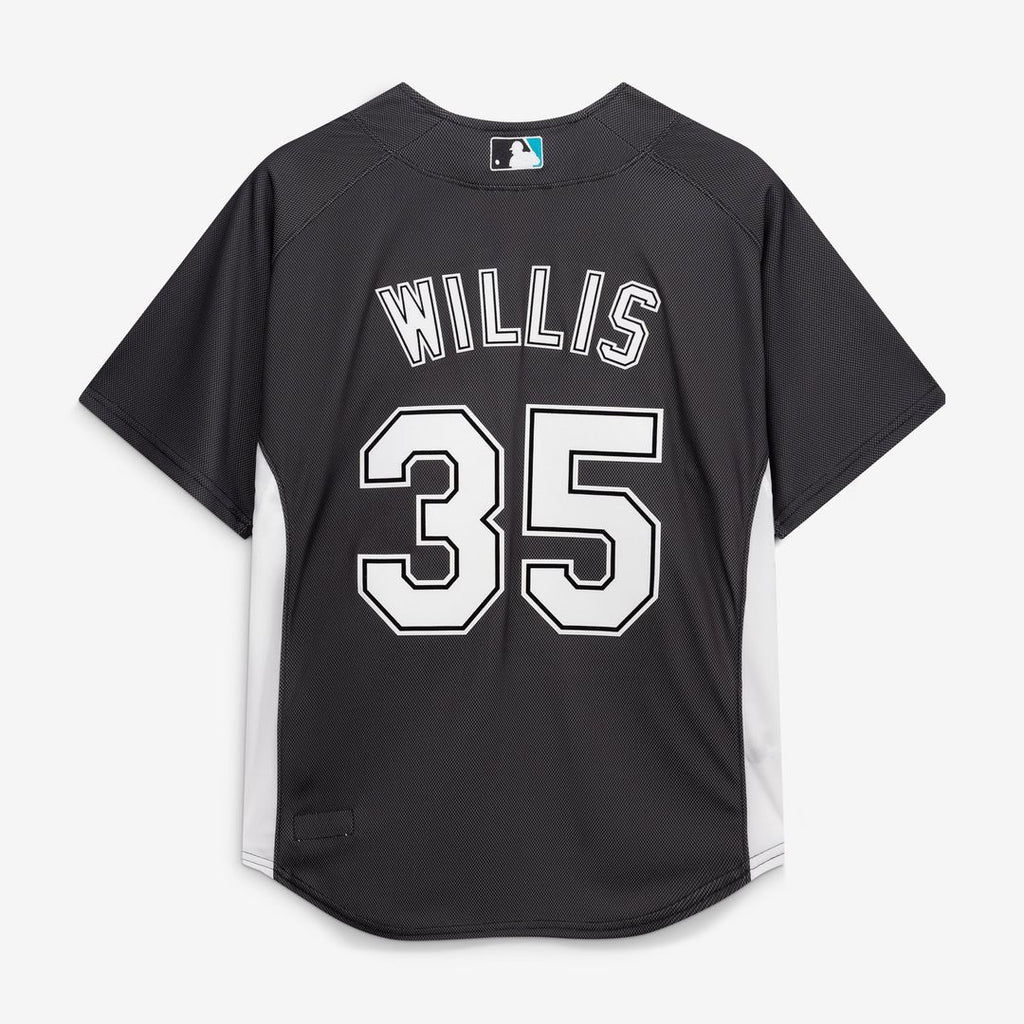 Men's Florida Marlins Dontrelle Willis Black Batting Practice Jersey