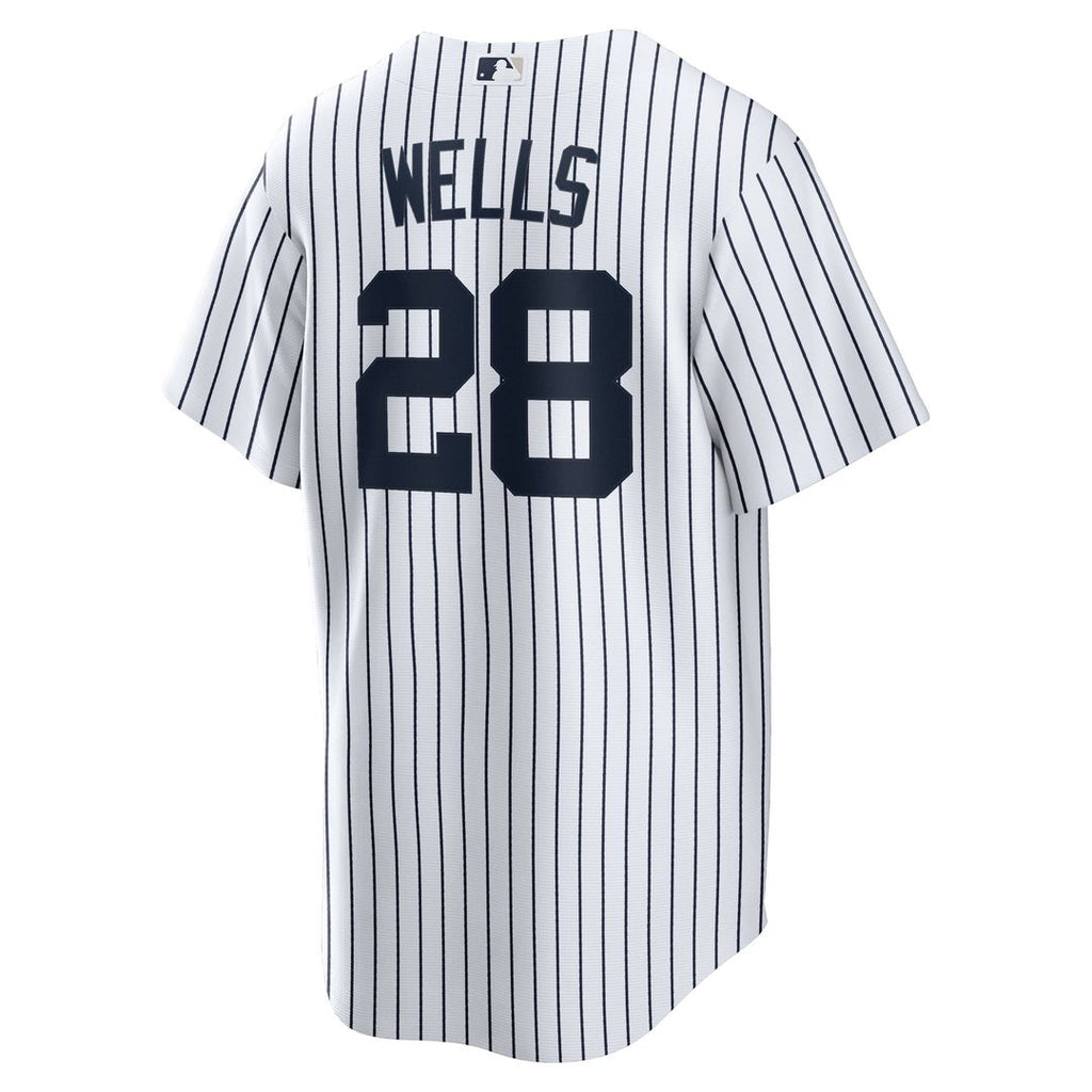 Men's New York Yankees Austin Wells White Home Replica Jersey
