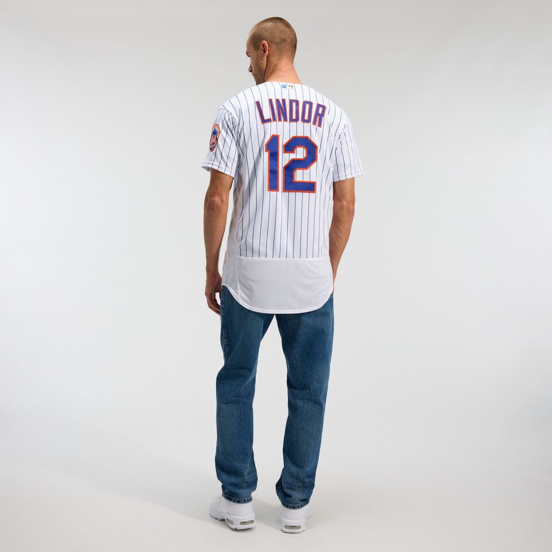 Men's New York Mets Francisco Lindor White Home Player Jersey