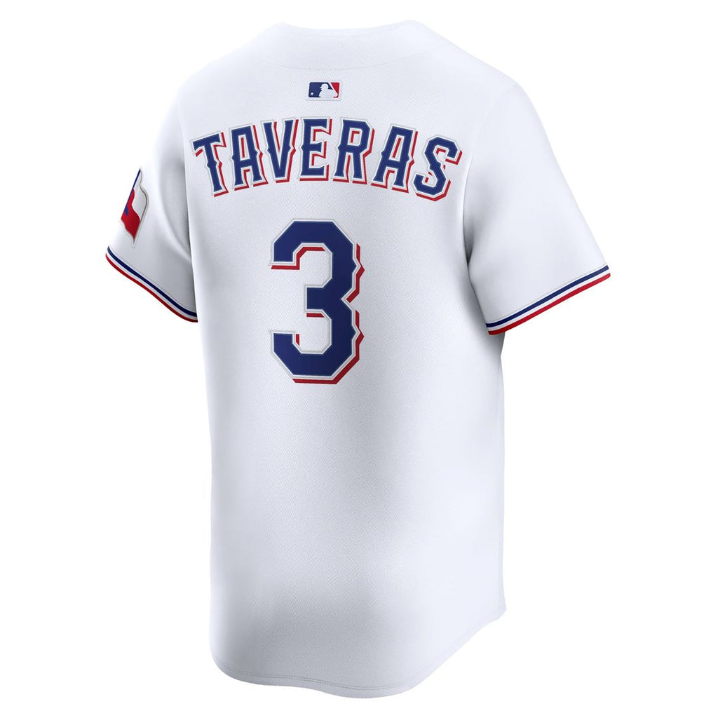 Men's Texas Rangers Leody Taveras White Home Player Jersey