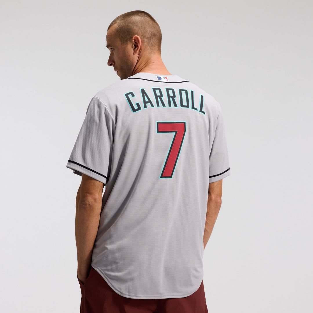 Men's Arizona Diamondbacks Corbin Carroll Crimson Alternate 2 Replica Jersey