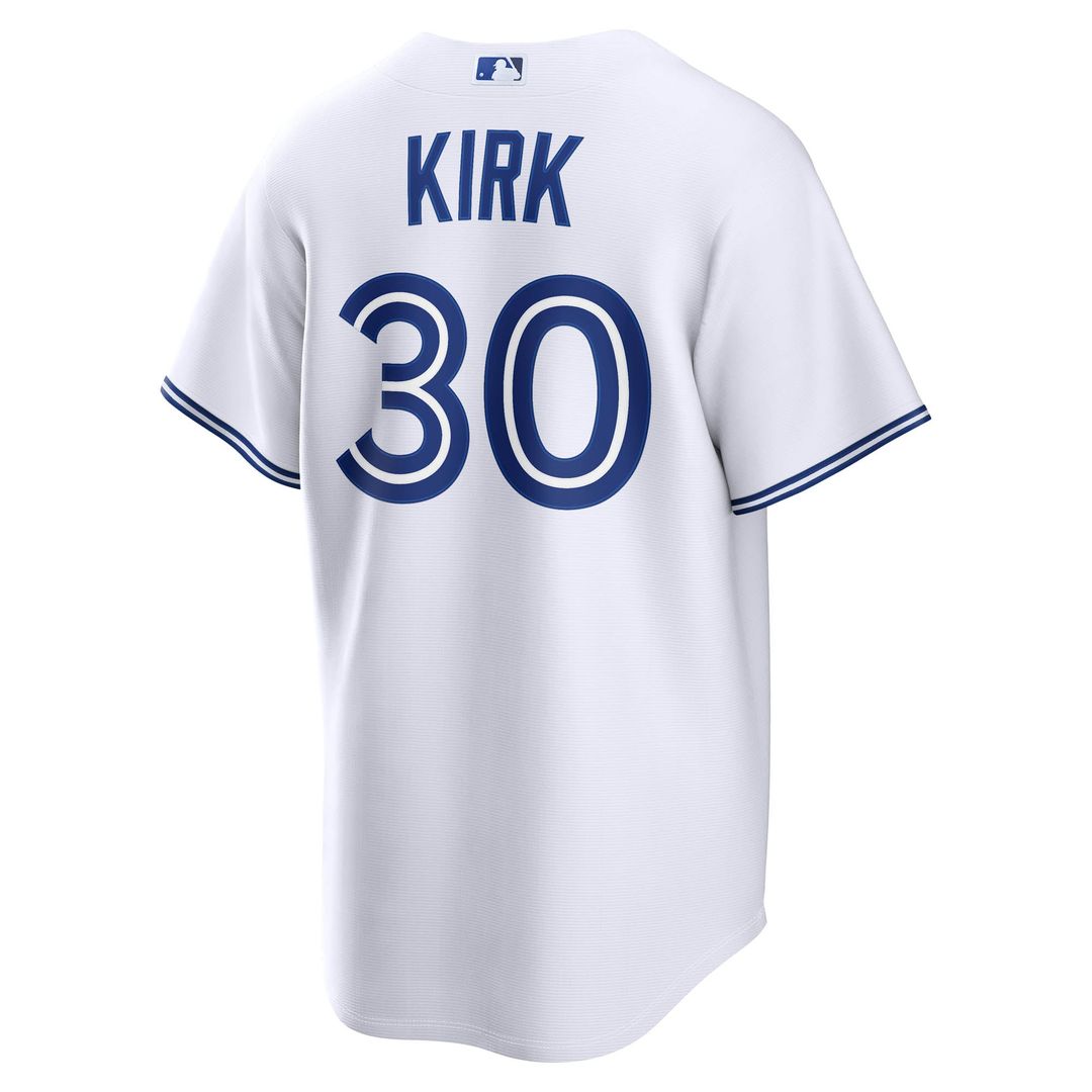 Men's Toronto Blue Jays Alejandro Kirk White Home Replica Jersey