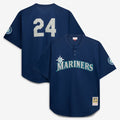 Men's Seattle Mariners Navy Big & Tall Mesh Batting Practice Jersey