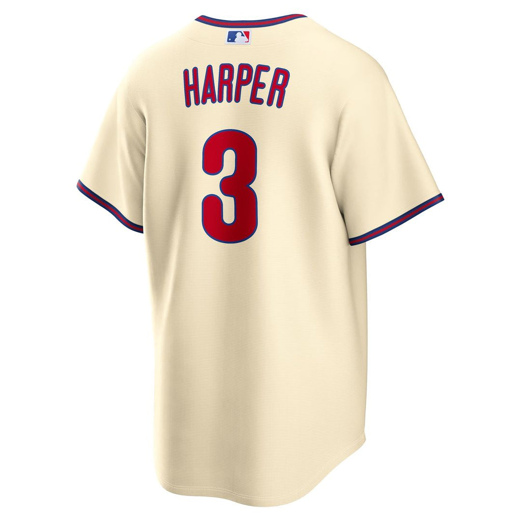 Men's Philadelphia Phillies Bryce Harper Gray Road Replica Jersey