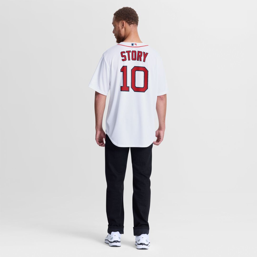 Men's Boston Red Sox Trevor Story White Home Replica Jersey