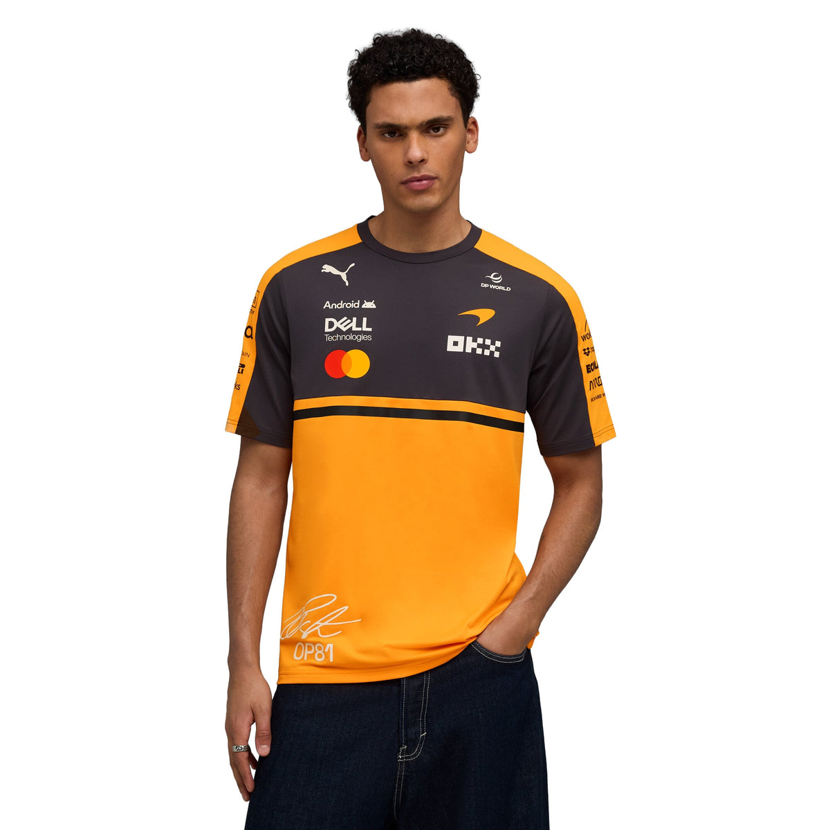McLaren 2026  Team Oscar Piastri Driver Set Up T-Shirt - Papaya