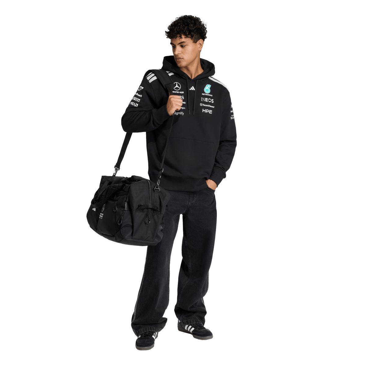 Mercedes AMG Petronas adidas F1 2026 Team Hoodie - Black